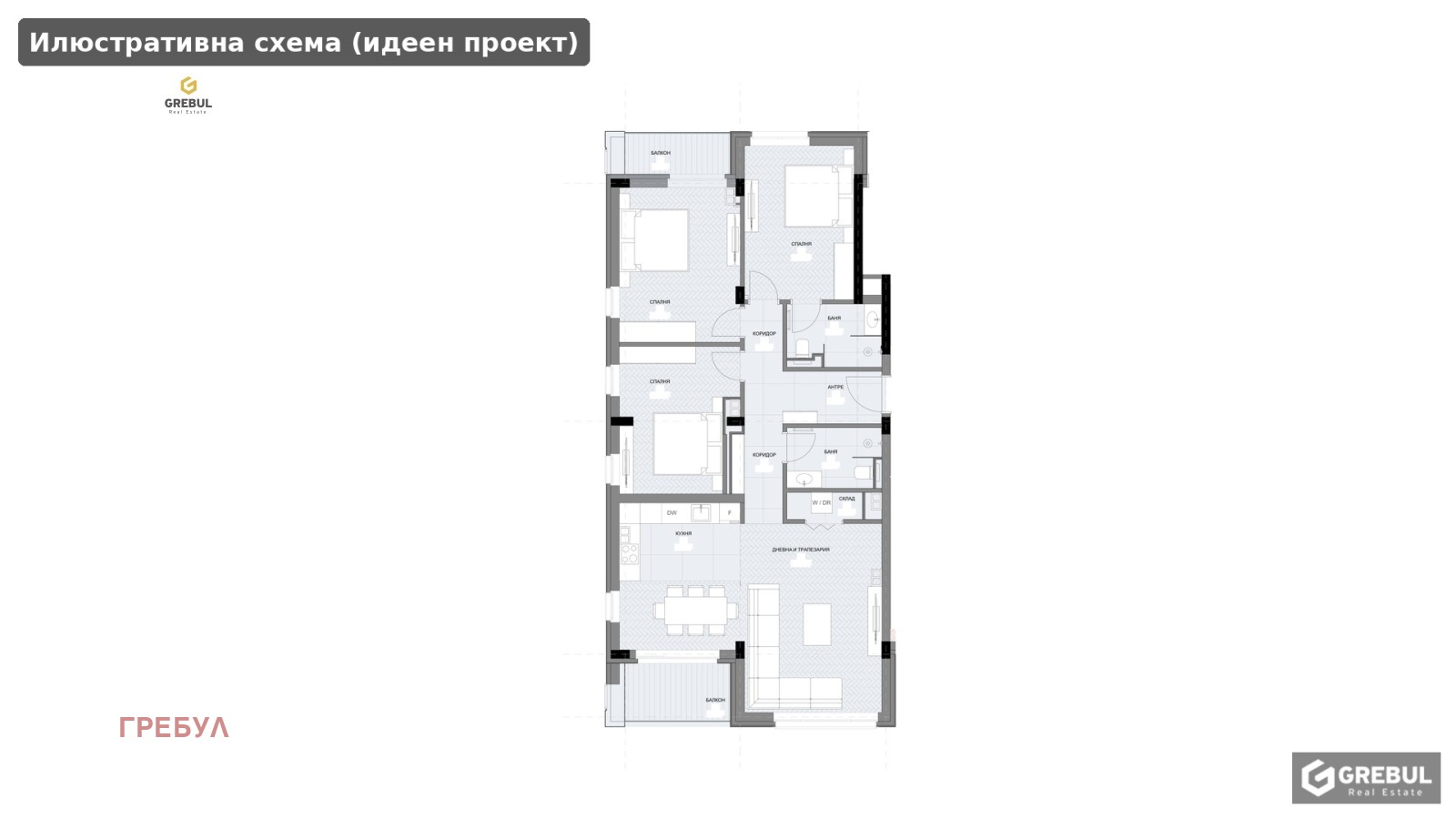 Продава 4-СТАЕН, гр. София, Овча купел, снимка 2 - Апартаменти - 56487323