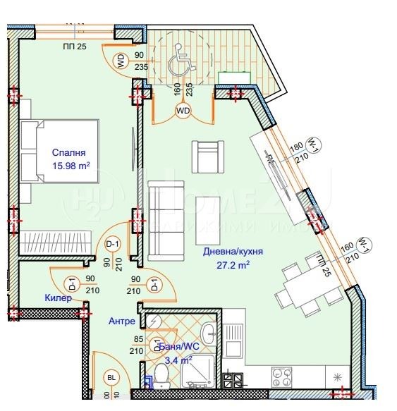 Продава 2-СТАЕН, гр. Варна, Колхозен пазар, снимка 1 - Aпартаменти - 48718303