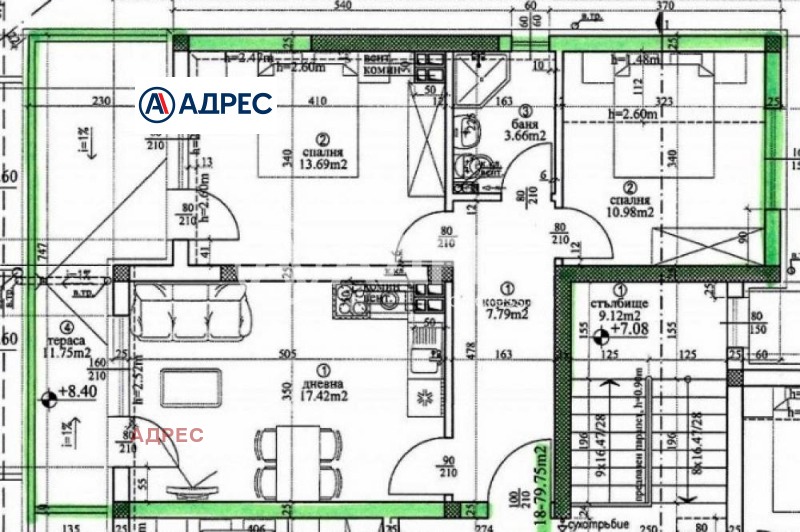 Продава 3-СТАЕН, гр. Варна, Виница, снимка 2 - Aпартаменти - 48034746