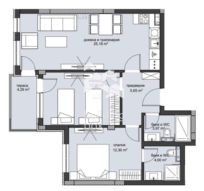 Продава 3-СТАЕН, гр. Пловдив, Христо Смирненски, снимка 5 - Aпартаменти - 48959710