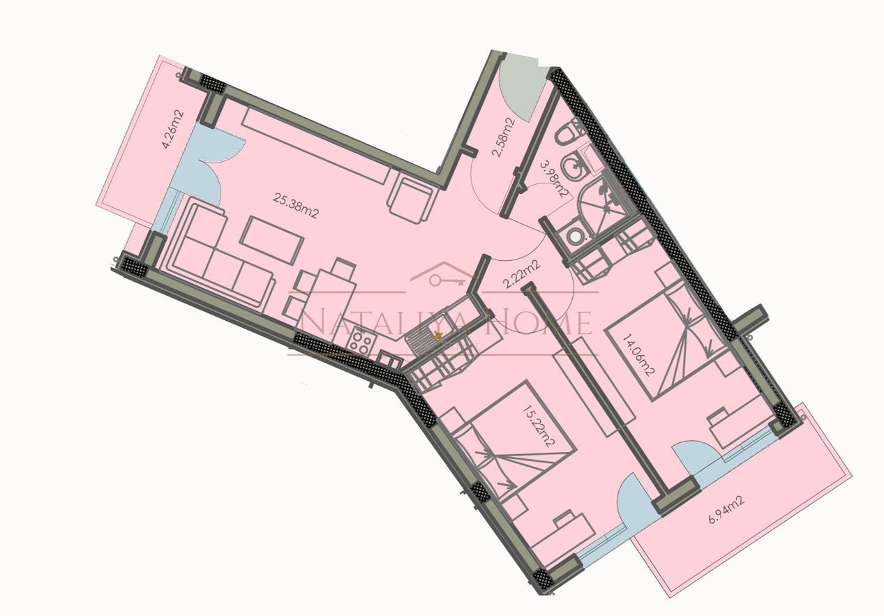 Продава 3-СТАЕН, гр. Бургас, Изгрев, снимка 6 - Апартаменти - 56384540