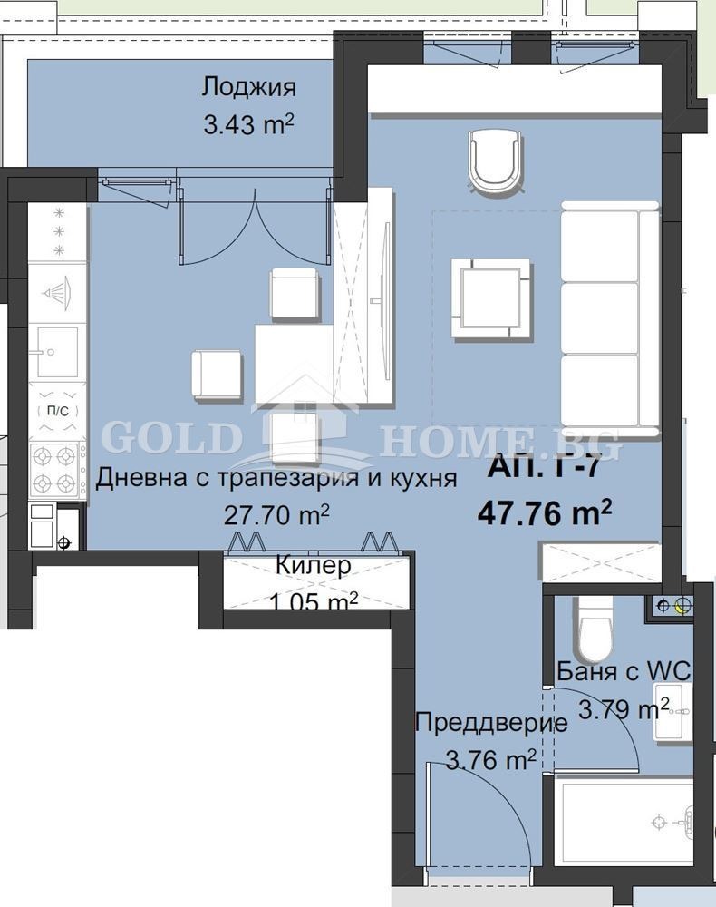 Продава 1-СТАЕН, гр. Пловдив, Христо Смирненски, снимка 2 - Aпартаменти - 48238530