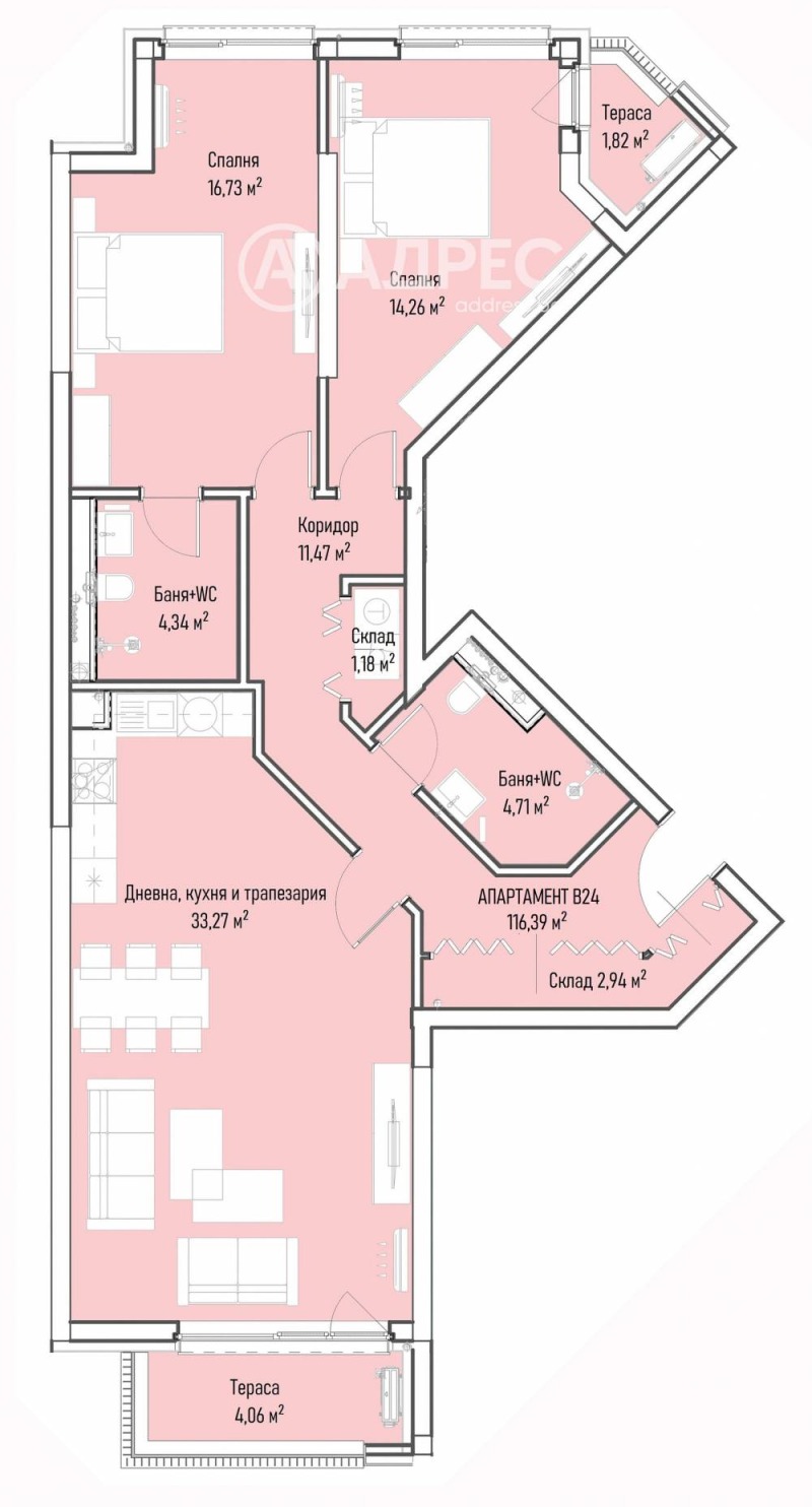 Продава 3-СТАЕН, гр. София, Младост 4, снимка 4 - Aпартаменти - 48062120