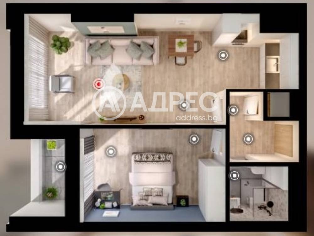Продава 2-СТАЕН, гр. София, Дружба 1, снимка 5 - Апартаменти - 56564309