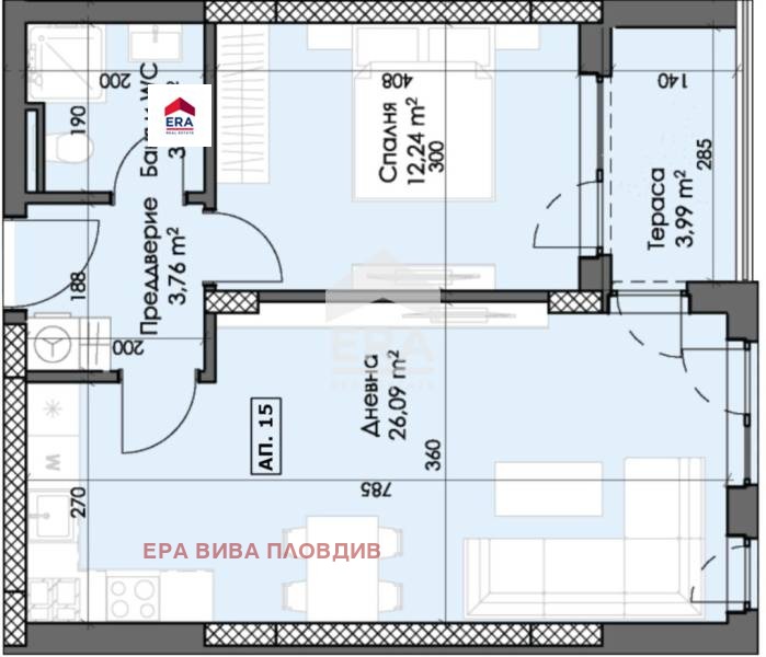 Na sprzedaż  1 sypialnia Plowdiw , Trakija , 70 mkw | 72037988 - obraz [2]