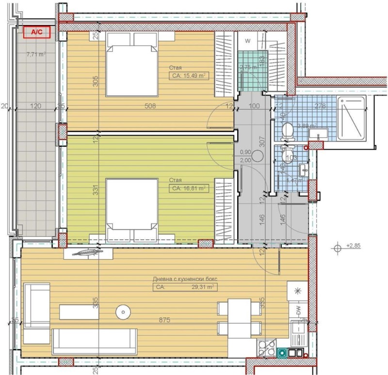 Продава 3-СТАЕН, гр. София, Бояна, снимка 2 - Aпартаменти - 48025130