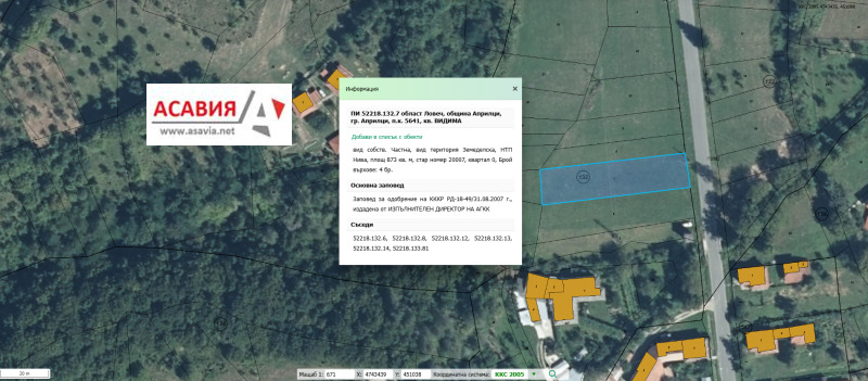 Til salg  Grund region Lovech , Apriltsi , 873 kvm | 13815179 - billede [4]