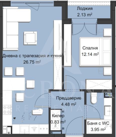 À venda  1 quarto Plovdiv , Hristo Smirnenski , 76 m² | 42774362 - imagem [4]