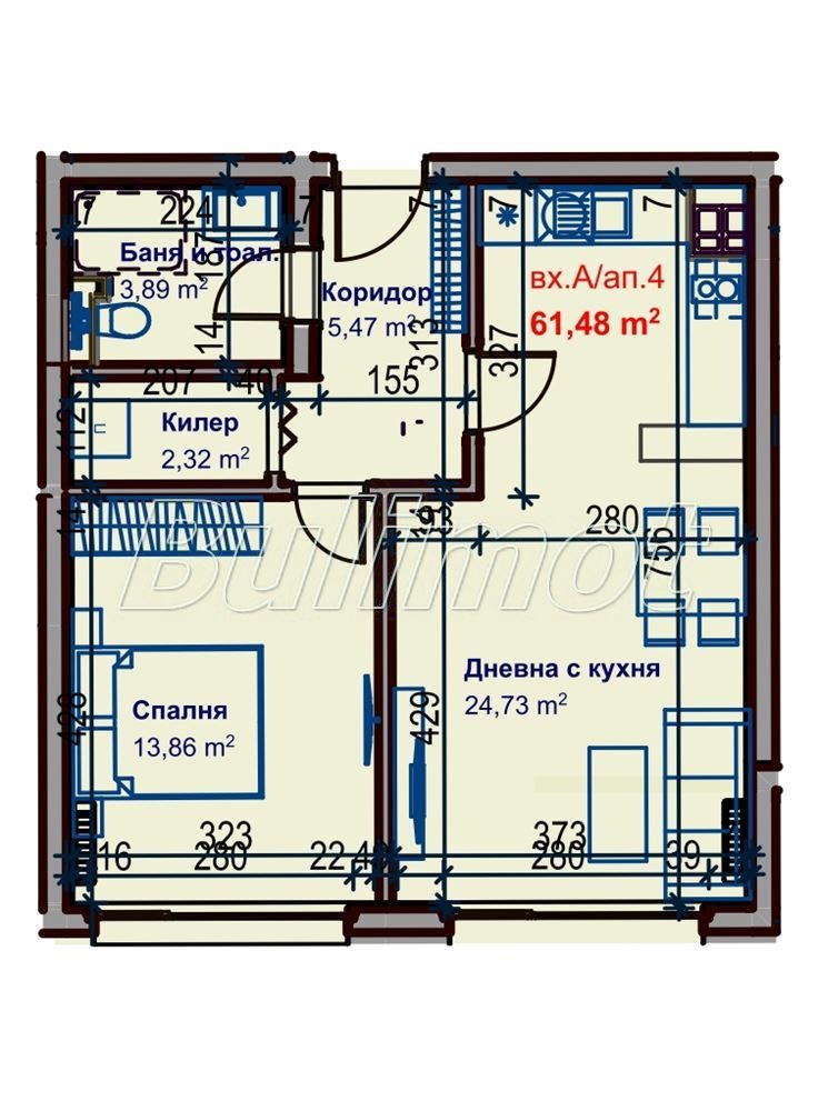 На продаж  1 спальня Варна , Цветен квартал , 73 кв.м | 71420184