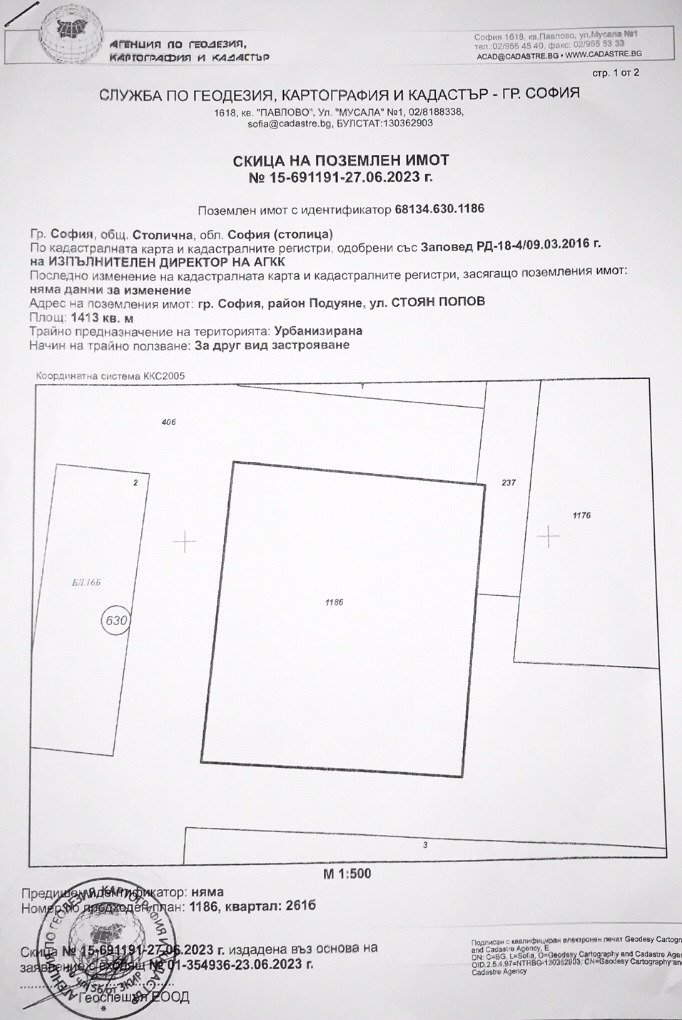 Продава ПАРЦЕЛ, гр. София, област София-град