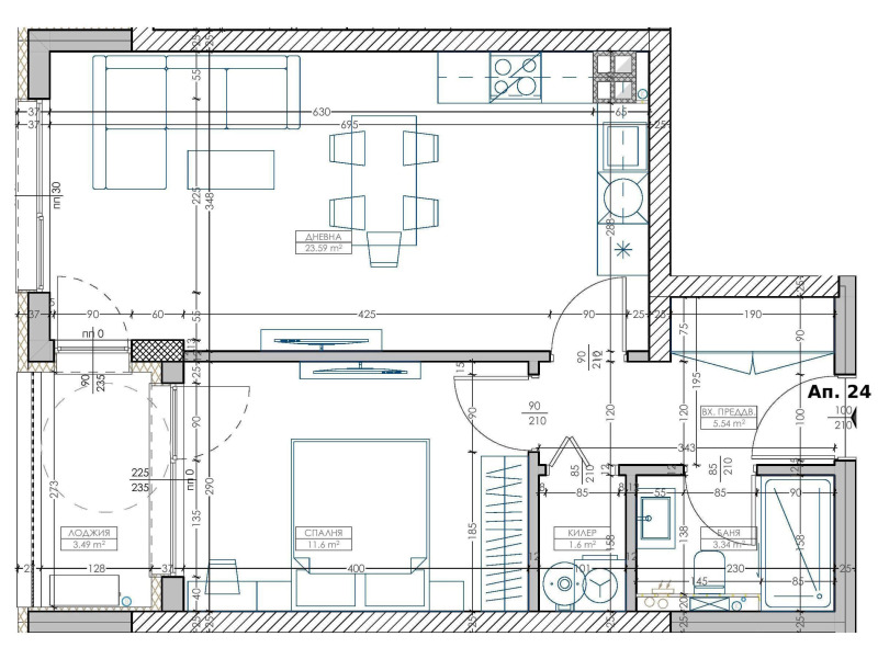 De vânzare  1 dormitor Varna , Mladost 1 , 69 mp | 94349309 - imagine [3]