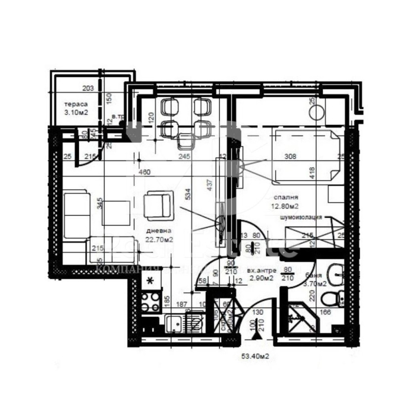 Zu verkaufen  1 Schlafzimmer Plowdiw , Ostromila , 60 qm | 12946034 - Bild [2]