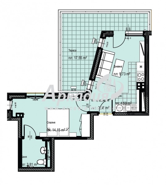 Продава 2-СТАЕН, гр. Пловдив, Кършияка, снимка 2 - Апартаменти - 53175381