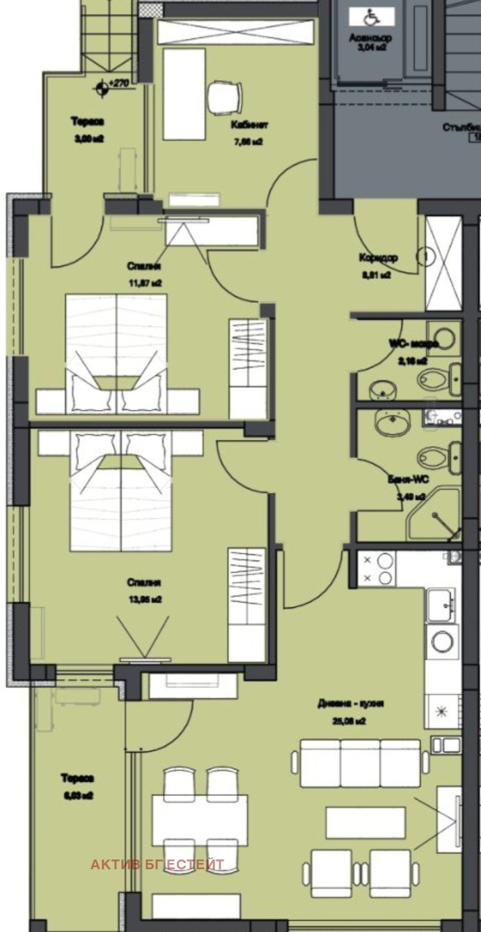 Продава 3-СТАЕН, гр. Бургас, област Бургас, снимка 3 - Aпартаменти - 46830370