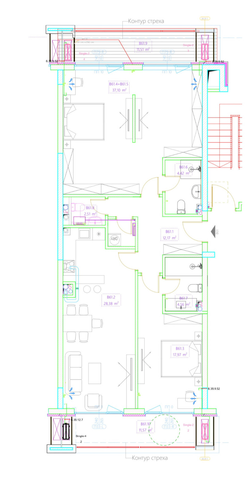 Zu verkaufen  3 Schlafzimmer Sofia , Krastowa wada , 162 qm | 62254338 - Bild [2]