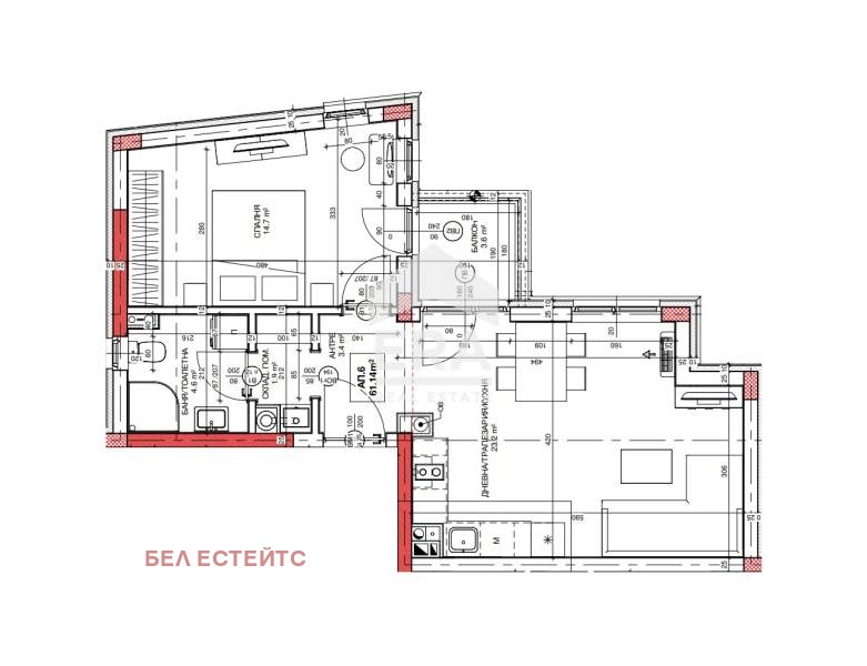 Satılık  1 yatak odası Sofia , Boyana , 77 metrekare | 65654152 - görüntü [2]