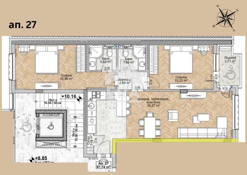Продава 3-СТАЕН, гр. София, Люлин 8, снимка 3 - Апартаменти - 53286123