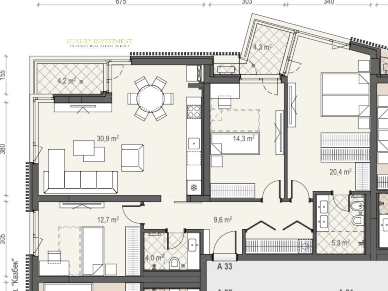 Te koop  3 slaapkamers Sofia , Manastirski livadi , 143 m² | 60699783 - afbeelding [6]