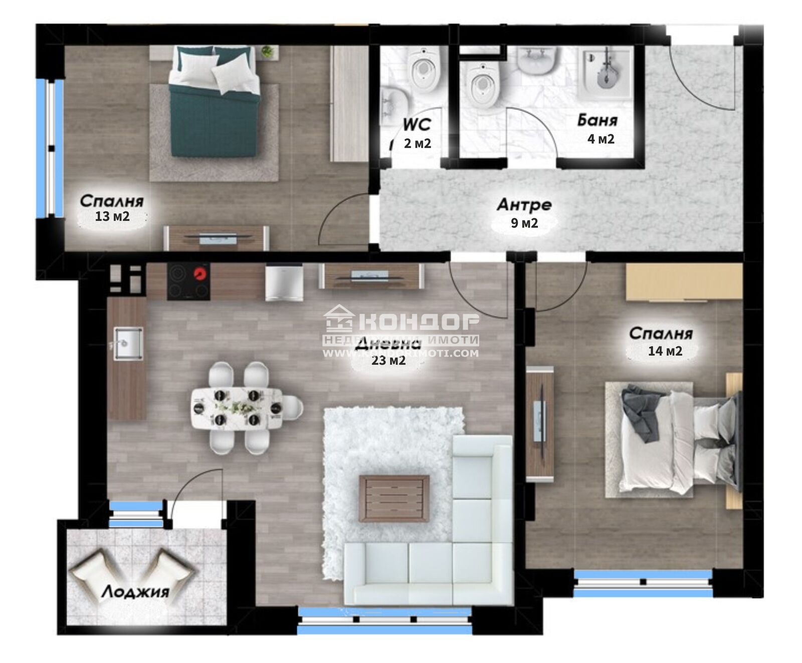 Продава 3-СТАЕН, гр. Пловдив, Остромила, снимка 2 - Апартаменти - 52546897