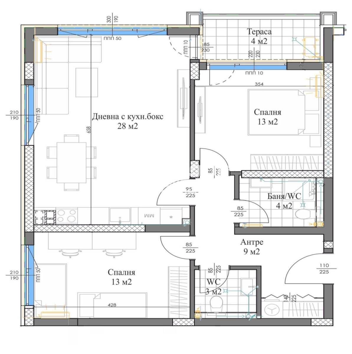 Продава 3-СТАЕН, гр. Пловдив, Кършияка, снимка 2 - Апартаменти - 55952006