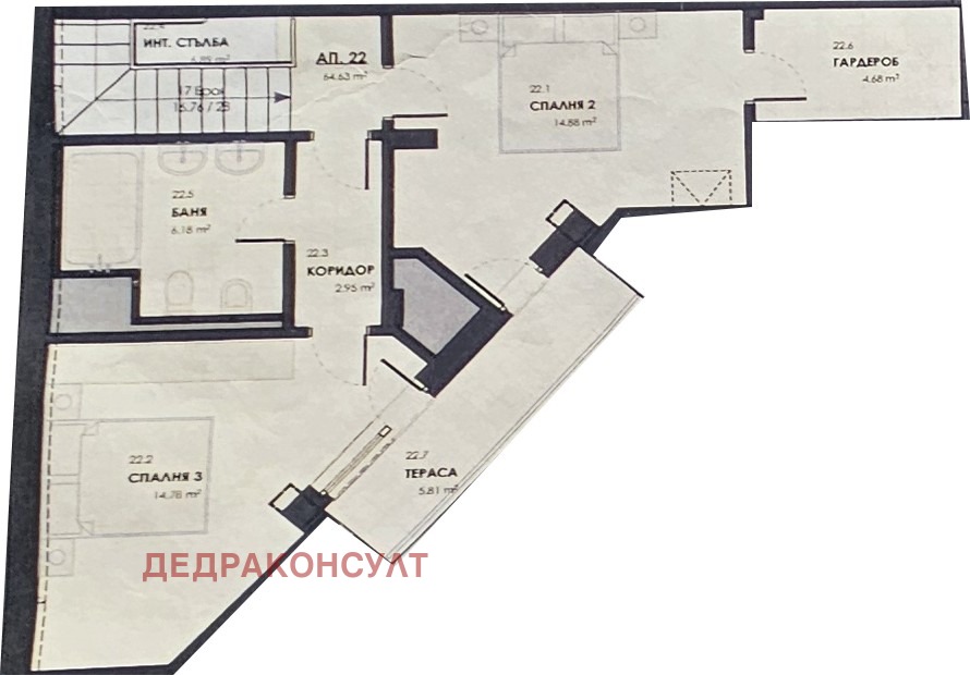 Продава МЕЗОНЕТ, гр. София, Лагера, снимка 3 - Апартаменти - 56476729