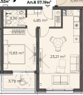 Продава  2-стаен град София , с. Бистрица , 88 кв.м | 71197792 - изображение [3]