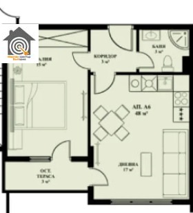 In vendita  1 camera da letto Sofia , Liulin 7 , 57 mq | 99305404 - Immagine [9]
