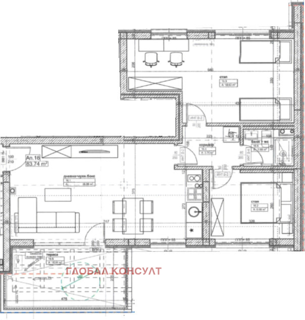 Продава 3-СТАЕН, гр. София, Център, снимка 4 - Апартаменти - 54802599