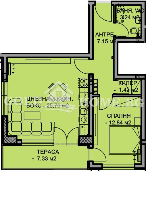 Продава  2-стаен град Пловдив , Остромила , 71 кв.м | 54027714 - изображение [7]