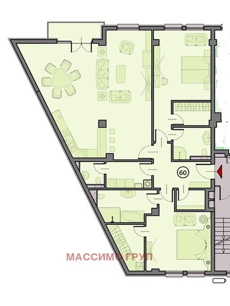 Продава 3-СТАЕН, гр. София, Манастирски ливади, снимка 3 - Апартаменти - 53110543