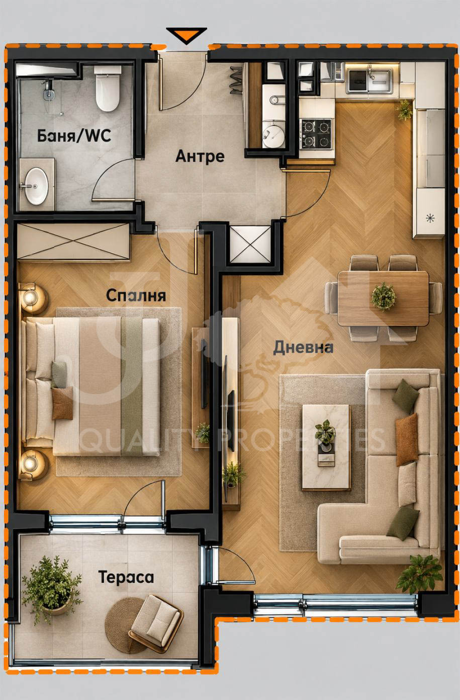 Продава 2-СТАЕН, гр. София, Малинова долина, снимка 4 - Апартаменти - 56253709
