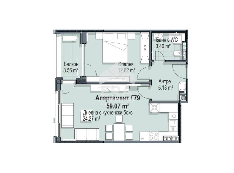 In vendita  1 camera da letto Sofia , Krastova vada , 71 mq | 19426651 - Immagine [12]