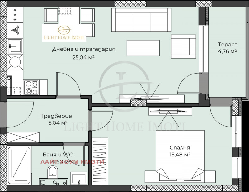 Eladó  1 hálószoba Plovdiv , Hristo Smirnenski , 77 négyzetméter | 30441909 - kép [7]
