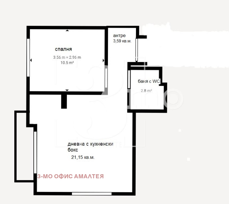 Till salu  1 sovrum Sofia , Ljulin 10 , 56 kvm | 52797822 - bild [15]