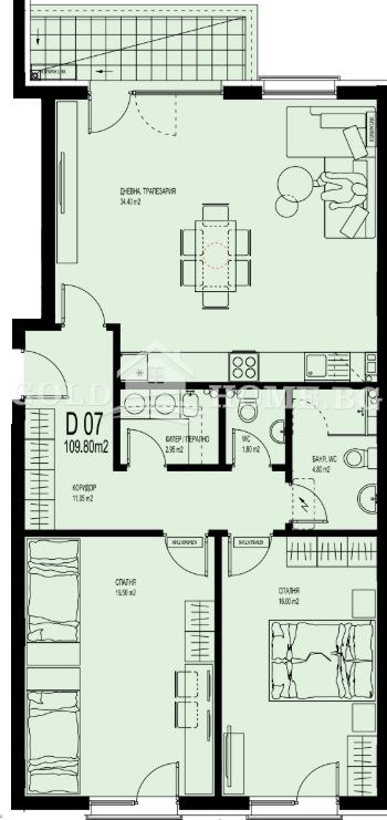 Продава 3-СТАЕН, гр. Пловдив, Христо Смирненски, снимка 8 - Апартаменти - 52410629