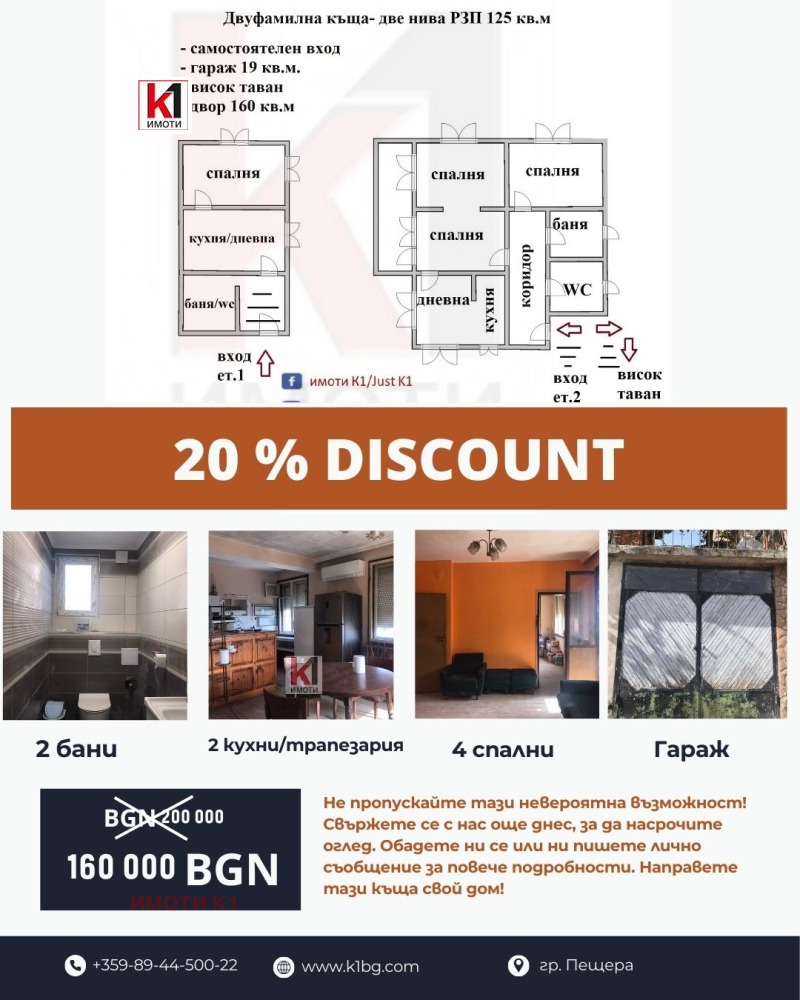 In vendita  Piano della casa regione Pazardzhik , Peshtera , 125 mq | 28842199