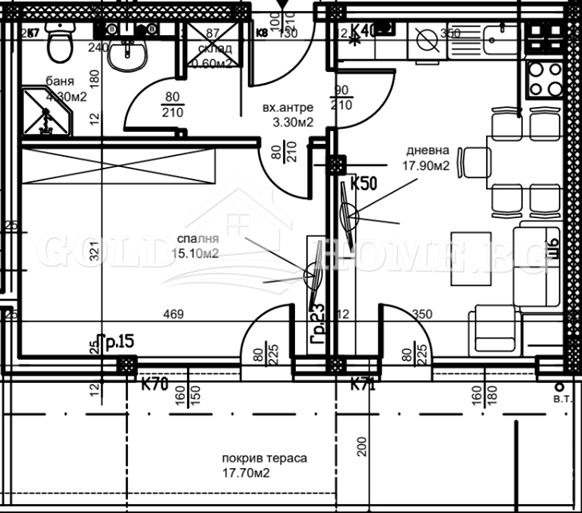 Продава 2-СТАЕН, гр. Пловдив, Остромила, снимка 2 - Апартаменти - 53285447