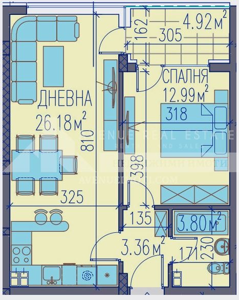 À vendre  1 chambre Plovdiv , Trakiya , 72 m² | 67100644 - image [2]