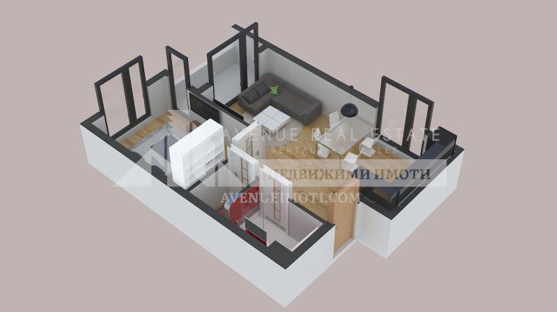 Satılık  1 yatak odası Burgas , Izgrev , 69 metrekare | 11426511 - görüntü [3]