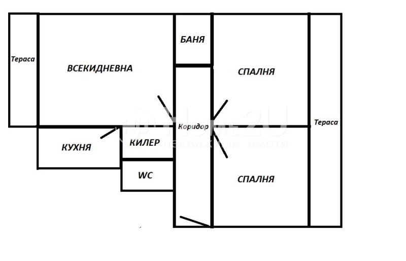 Na sprzedaż  2 sypialnie Warna , Konfuto , 72 mkw | 30842700 - obraz [8]