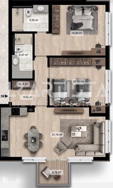 Продава 3-СТАЕН, гр. София, Дружба 2, снимка 2 - Апартаменти - 55123166
