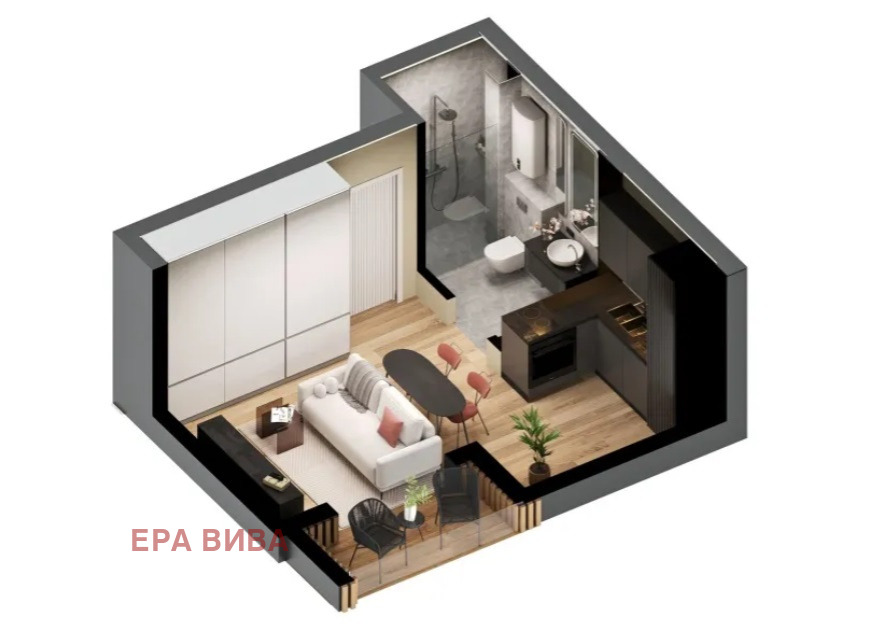 Продава 1-СТАЕН, гр. Варна, м-т Акчелар, снимка 2 - Апартаменти - 53634869