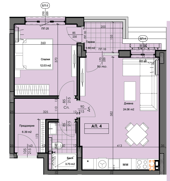 Продава 2-СТАЕН, гр. Пловдив, Гагарин, снимка 2 - Aпартаменти - 49220543