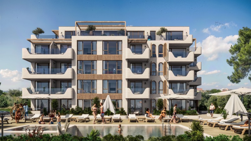 Myytävänä  1 makuuhuone Burgasin alue , Tšernomorets , 68 neliömetriä | 21340449 - kuva [2]