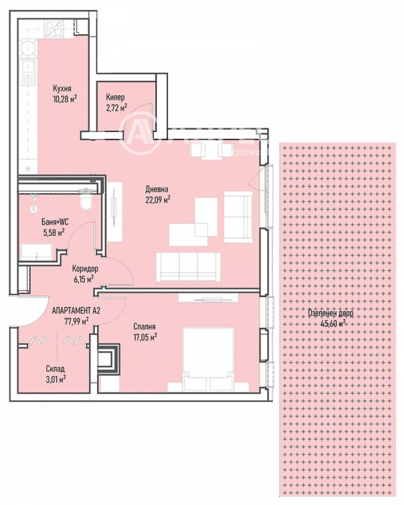 En venta  1 dormitorio Sofia , Mladost 4 , 96 metros cuadrados | 79159017 - imagen [4]