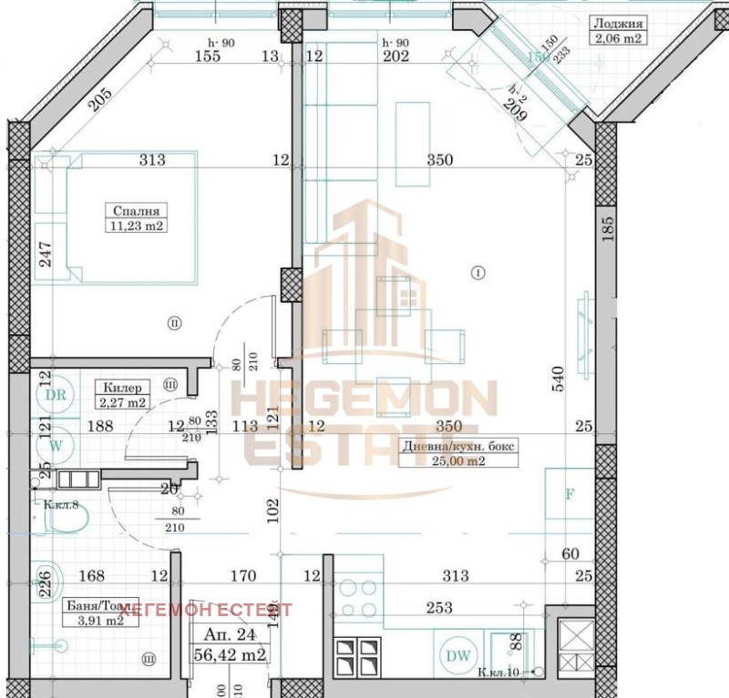 Продаја  1 спаваћа соба Варна , Победа , 68 м2 | 92045381