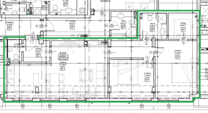 Na prodej  2 ložnice Sofia , Malinova dolina , 108 m2 | 40858404 - obraz [2]