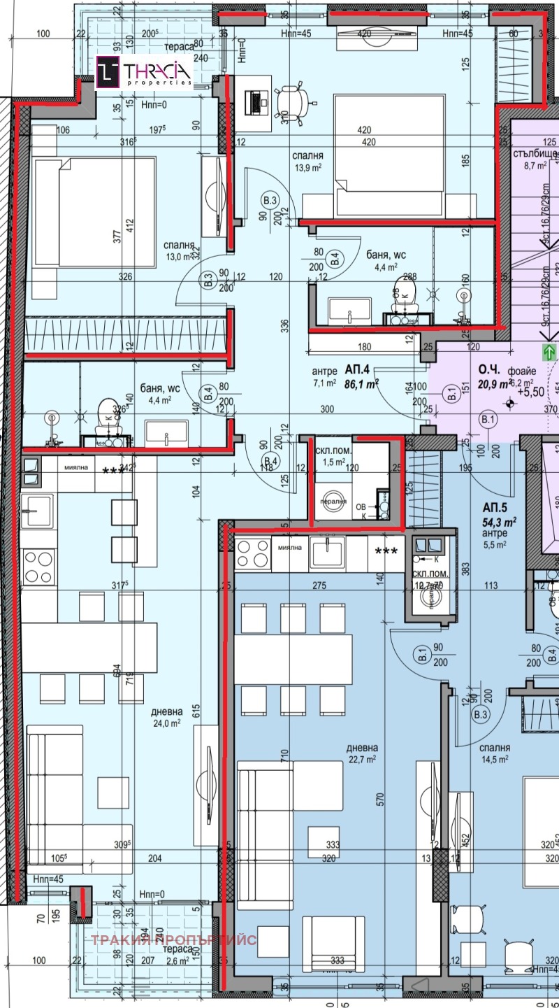 На продаж  2 спальні София , Разсадника , 102 кв.м | 40689409 - зображення [2]