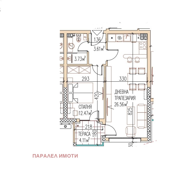 Продава 2-СТАЕН, гр. Пловдив, Остромила, снимка 3 - Апартаменти - 54119962