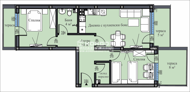 In vendita  2 camere da letto Plovdiv , Vastanicheski , 102 mq | 97949288 - Immagine [4]